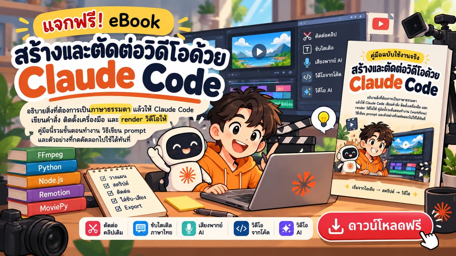 คู่มือสร้างวีดีโอด้วย Claude Code
