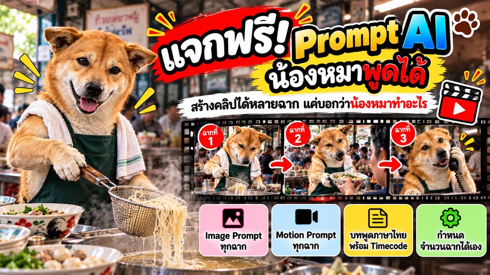 Prompt น้องหมาพูดได้