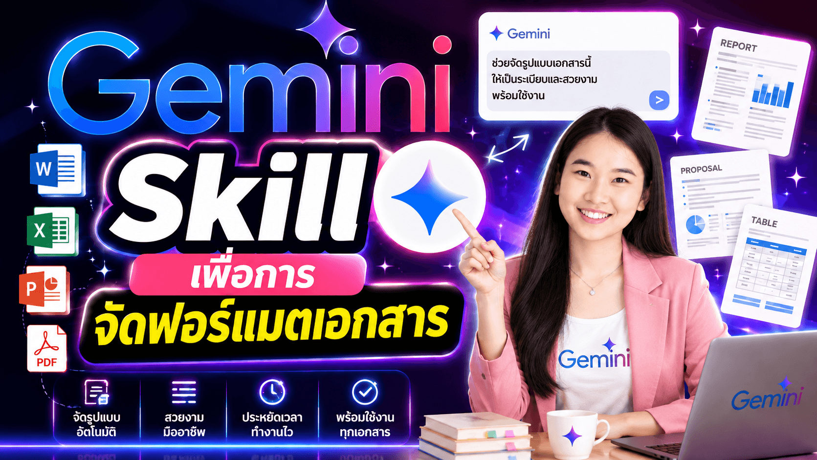 Gemini Skill เพื่อการจัดฟอร์แมตเอกสาร
