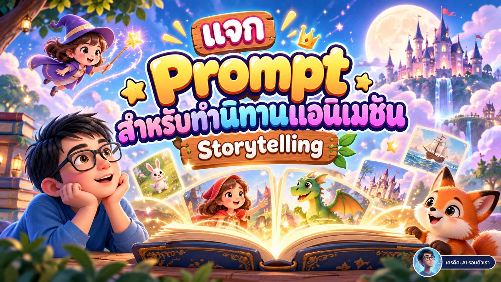 Prompt สำหรับทำนิทานแอนิเมชัน Storytelling