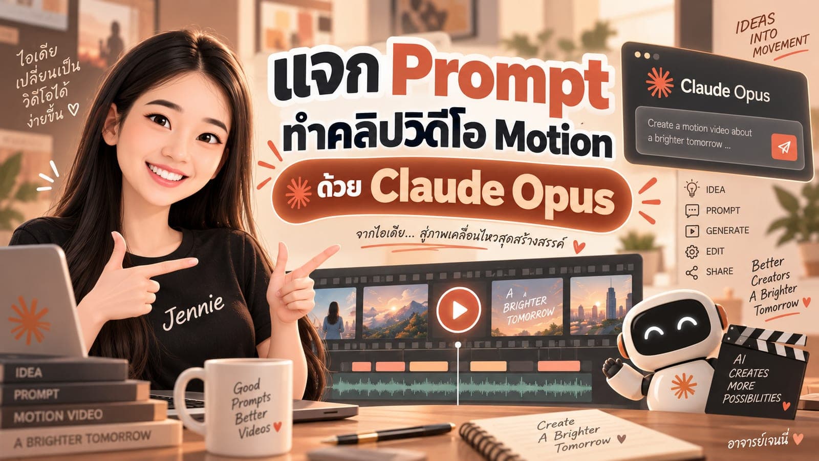 Prompt ทำวิดีโอ Motion ด้วย Claude Opus 5.5