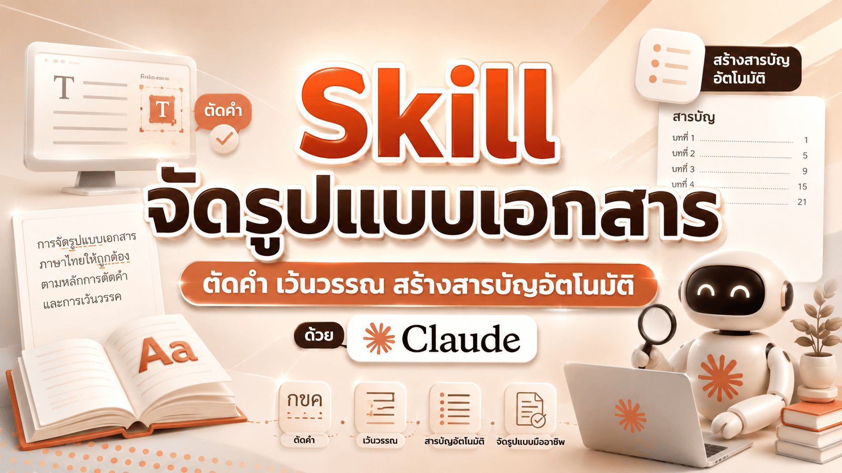 Skill จัดฟอร์ตแมตเอกสาร Word